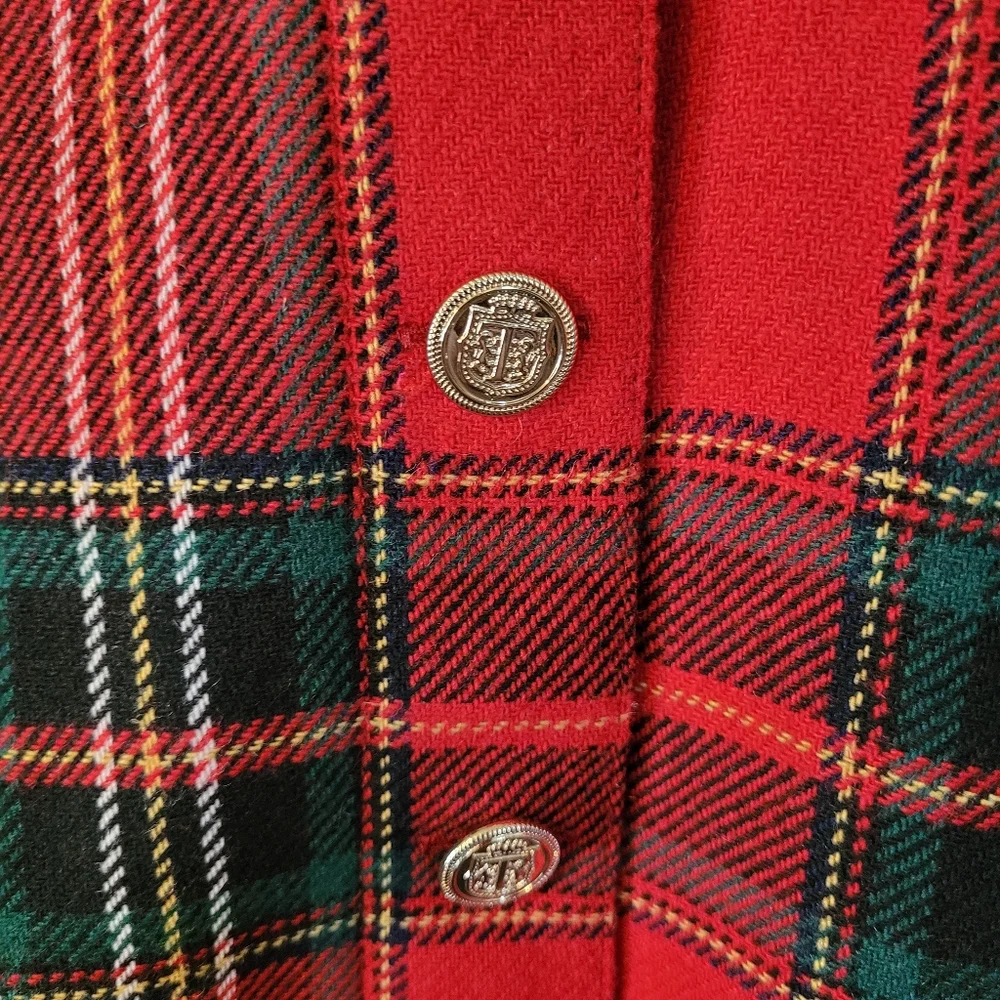 Talbots Tartan plaid wool blend A-line skirt - 4P.            F76 - Picture 2 of 6